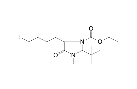 2-t-Butyl-5-(4-iodobutyl)-3-methyl-4-oxoimidazolidine-1-carboxylic acid, t-butyl ester