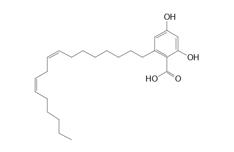 2-[(8Z,11Z)-heptadeca-8,11-dienyl]-4,6-bis(oxidanyl)benzoic acid