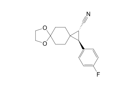 (1R*,2S*)-2-(4-Fluorophenyl)-7,10-dioxadispiro[2.2.4.2]dodecane-1-carbonitrile