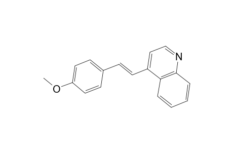 Quinoline, 4-[2-(4-methoxyphenyl)ethenyl]-, (E)-