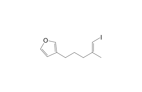 3-[(E)-5-iodanyl-4-methyl-pent-4-enyl]furan
