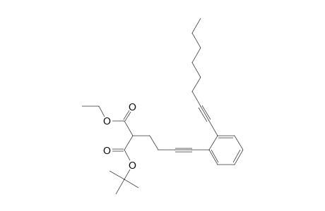 Propanedioic acid, [4-[2-(1-octynyl)phenyl]-3-butynyl]-, 1,1-dimethylethyl ethyl ester