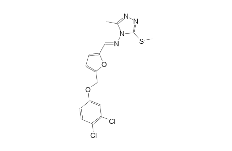 N-((E)-{5-[(3,4-dichlorophenoxy)methyl]-2-furyl}methylidene)-3-methyl-5-(methylsulfanyl)-4H-1,2,4-triazol-4-amine