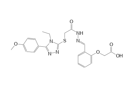 acetic acid, [[4-ethyl-5-(4-methoxyphenyl)-4H-1,2,4-triazol-3-yl]thio]-, 2-[(E)-[2-(carboxymethoxy)phenyl]methylidene]hydrazide