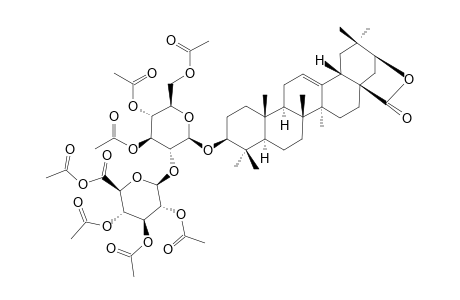 3-O-BETA-D-[GLUCOPYRANOSIDURONIC-ACID-(1->2)-GLUCOPYRANOSYLOXY]-MACHAERINIC-ACID-GAMMA-LACTONE-PERACETYLATED