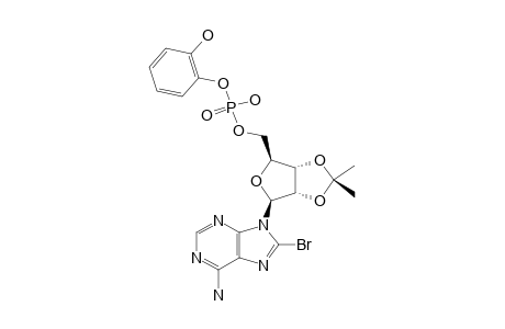 2',3'-ISOPROPYLIDENE-C8-BROMO-ADENOSINE-5'-MONOPHOSPHATE-(ORTHO-HYDROXY-PHENYLESTER);BR-AMP-AC-S