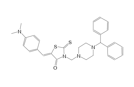 4-thiazolidinone, 5-[[4-(dimethylamino)phenyl]methylene]-3-[[4-(diphenylmethyl)-1-piperazinyl]methyl]-2-thioxo-, (5Z)-