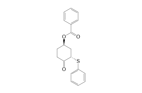 trans-4-Oxo-3-phenylthiocyclohexyl benzoate