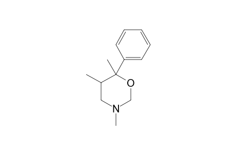 5-EQU,6-AX-DIMETHYL-6-PHENYL-N-METHYLTETRAHYDRO-1,3-OXAZIN