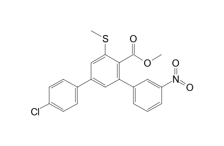 4-(4-Chlorophenyl)-2-(methylthio)-6-(3-nitrophenyl)benzoic acid methyl ester