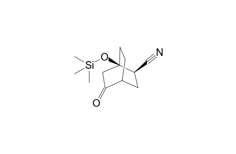 (1R(*),2R(*) and 1R(*),2S(*)) 5-Oxo-1-trimethylsilyloxybicyclo-[2.2.2]octane-2-carbonitrile