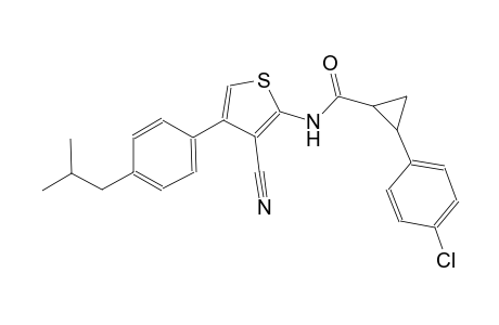 2-(4-chlorophenyl)-N-[3-cyano-4-(4-isobutylphenyl)-2-thienyl]cyclopropanecarboxamide