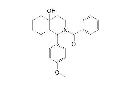 4a(2H)-Isoquinolinol, 2-benzoyloctahydro-1-(4-methoxyphenyl)-
