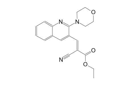 ethyl (2E)-2-cyano-3-[2-(4-morpholinyl)-3-quinolinyl]-2-propenoate