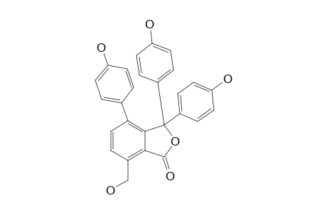 SELAGINELLIN-H;7-(HYDROXYMETHYL)-3,3,4-TRIS-(4-HYDROXYLPHENYL)-ISOBENZOFURAN-1(3H)-ONE