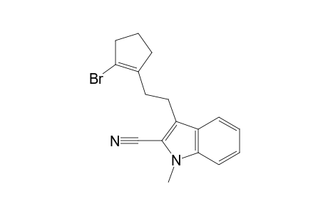 3-[2-(2-bromanylcyclopenten-1-yl)ethyl]-1-methyl-indole-2-carbonitrile