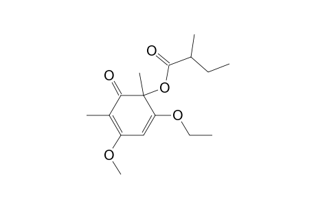2,6-Dimethyl-5-ethoxy-3-methoxy-(6r)-((2r)-2-methylbutyryloxy)-2,4-cyclohexadien-1-one