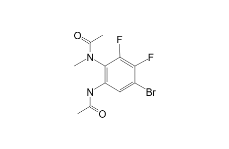 4-Bromo-5,6-difluoro-1-N-methylbenzene-1,2-diamine, N,N'-diacetyl-