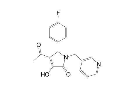 4-acetyl-5-(4-fluorophenyl)-3-hydroxy-1-(3-pyridinylmethyl)-1,5-dihydro-2H-pyrrol-2-one