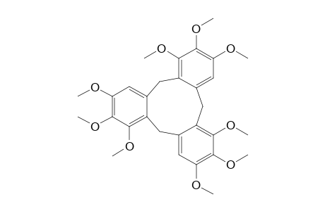1,2,3,6,7,8,11,12,13-Nonamethoxy-10,15-dihydro-5H-tribenzo[a,d,g]cyclononene