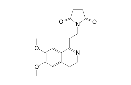 3,4-DIHYDRO-6,7-DIMETHOXY-1-(BETA-SUCCINIMIDOETHYL)-ISOQUINOLIN