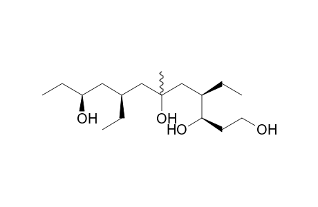 4,8-Diethyl-6-methyldodecan-1,3,6,10-tetraol
