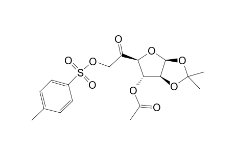 1,2-O-isopropylidene-6-O-tosyl-3-O-acetyl-.beta.-D-arabino-hexofuranos-5-ulose