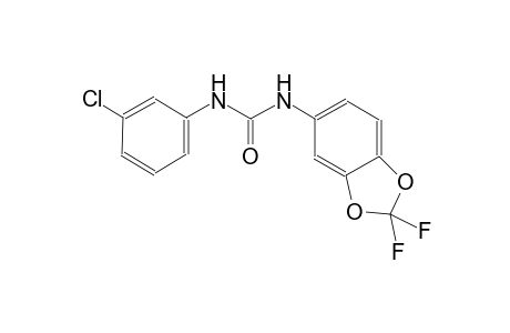 urea, N-(3-chlorophenyl)-N'-(2,2-difluoro-1,3-benzodioxol-5-yl)-