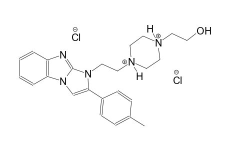 1-(2-hydroxyethyl)-4-{2-[2-(4-methylphenyl)-1H-imidazo[1,2-a]benzimidazol-1-yl]ethyl}piperazinediium dichloride