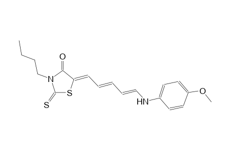 (5Z)-3-butyl-5-[(2E,4E)-5-(4-methoxyanilino)-2,4-pentadienylidene]-2-thioxo-1,3-thiazolidin-4-one