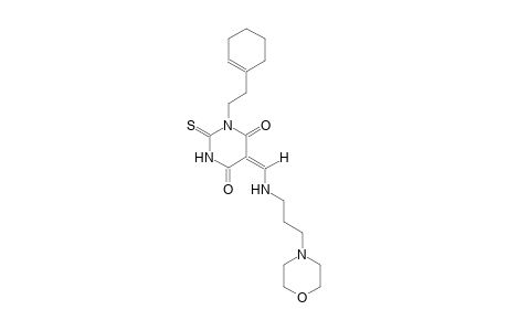 (5E)-1-[2-(1-cyclohexen-1-yl)ethyl]-5-({[3-(4-morpholinyl)propyl]amino}methylene)-2-thioxodihydro-4,6(1H,5H)-pyrimidinedione