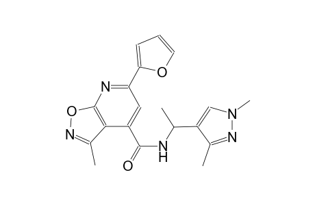 isoxazolo[5,4-b]pyridine-4-carboxamide, N-[1-(1,3-dimethyl-1H-pyrazol-4-yl)ethyl]-6-(2-furanyl)-3-methyl-