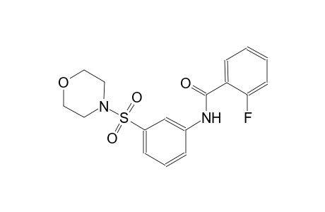 2-fluoro-N-[3-(4-morpholinylsulfonyl)phenyl]benzamide