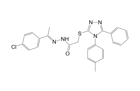acetic acid, [[4-(4-methylphenyl)-5-phenyl-4H-1,2,4-triazol-3-yl]thio]-, 2-[(E)-1-(4-chlorophenyl)ethylidene]hydrazide