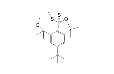 5-t-Butyl-3,3-dimethyl-7-(1-methoxy-1-methylethyl)-1-methylthio-2-oxa-1-phosphaindan 1-thioxide