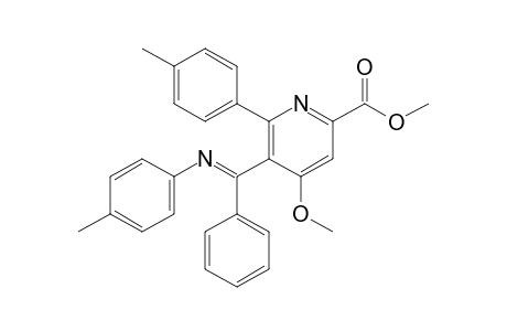 Methyl 4-Methoxy-6-(4-methylphenyl)-5-[.alpha.-(4-methylphenyl)iminobenzyl]pyridine-2-carboxylate