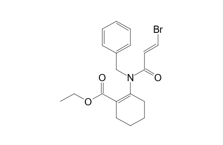 1-Cyclohexene-1-carboxylic acid, 2-[(3-bromo-1-oxo-2-propenyl)(phenylmethyl)amino]-, ethyl ester, (Z)-