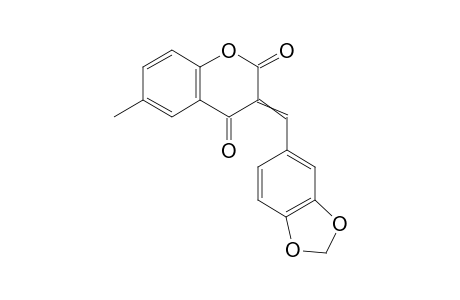 3-(Benzo[d][1,3]dioxol-5-ylmethylene)-6-methylchroman-2,4-dione