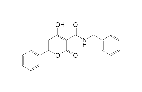 2-Oxo-4-hydroxy-6-phenyl-2H-pyran-3-(N-benzyl)amide