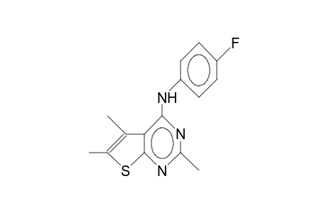 N-(4-Fluoro-phenyl)-2,5,6-trimethyl-thieno(2,3-D)pyrimidin-4-amine