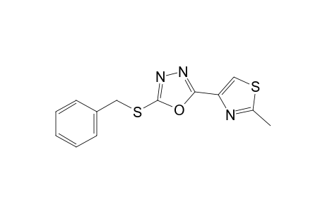 2-(benzylthio)-5-(2-methyl-4-thiazolyl)-1,3,4-oxadiazole