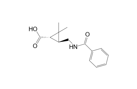 (+)-(1S,3S)-3-((Benzamido)methyl)-2,2-dimethylcyclopropanecyarboxylic acid