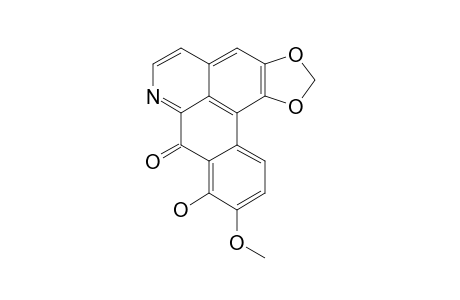 FISSICEINE;1,2-METHILENEDIOXY-9-METHOXY-8-HYDROXY-OXOAPORPHINE