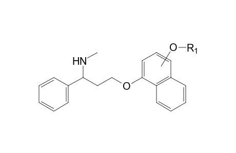 Dapoxetine-M (nor-HO-naphthyl-glucuronide) MS2