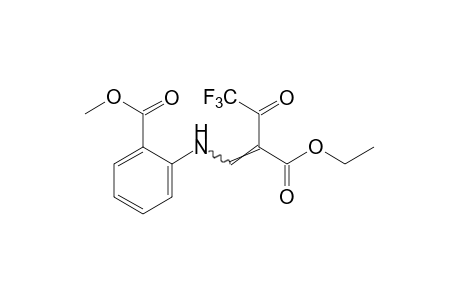 N-(2-carboxy-3-oxo-4,4,4-trifluoro-1-butenyl)anthranilic acid, N-ethyl 1-methyl ester