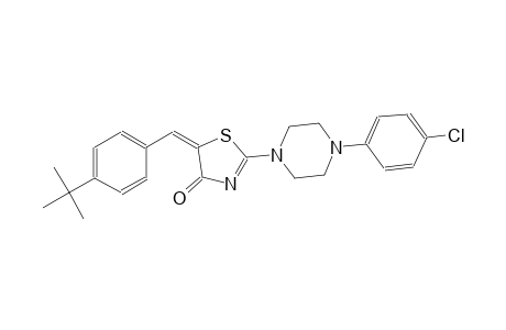 (5E)-5-(4-tert-butylbenzylidene)-2-[4-(4-chlorophenyl)-1-piperazinyl]-1,3-thiazol-4(5H)-one
