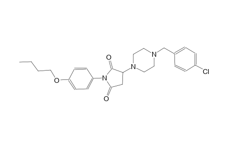 2,5-pyrrolidinedione, 1-(4-butoxyphenyl)-3-[4-[(4-chlorophenyl)methyl]-1-piperazinyl]-