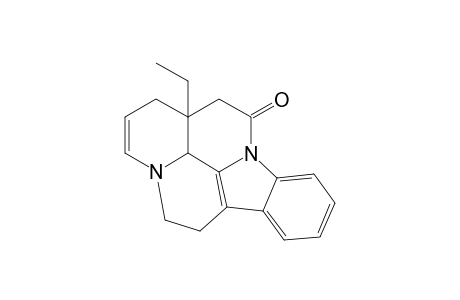 (-)-18,19-Dehydro-(3.alpha.,16.alpha.)-eburnamenin-14(15H)-one