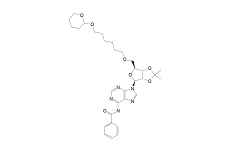 N6-BENZOYL-2',3'-O-ISOPROPYLIDENE-5'-O-[6-(TETRAHYDRO-2H-PYRAN-2-YL)-HEXYL]-ADENOSINE