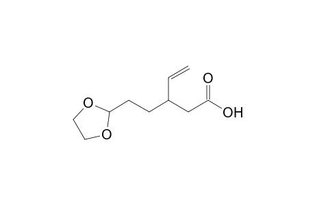 3-[2'-(1'',3''-Dioxolan-2''-yl)ethyl]-4-pentenoic acid